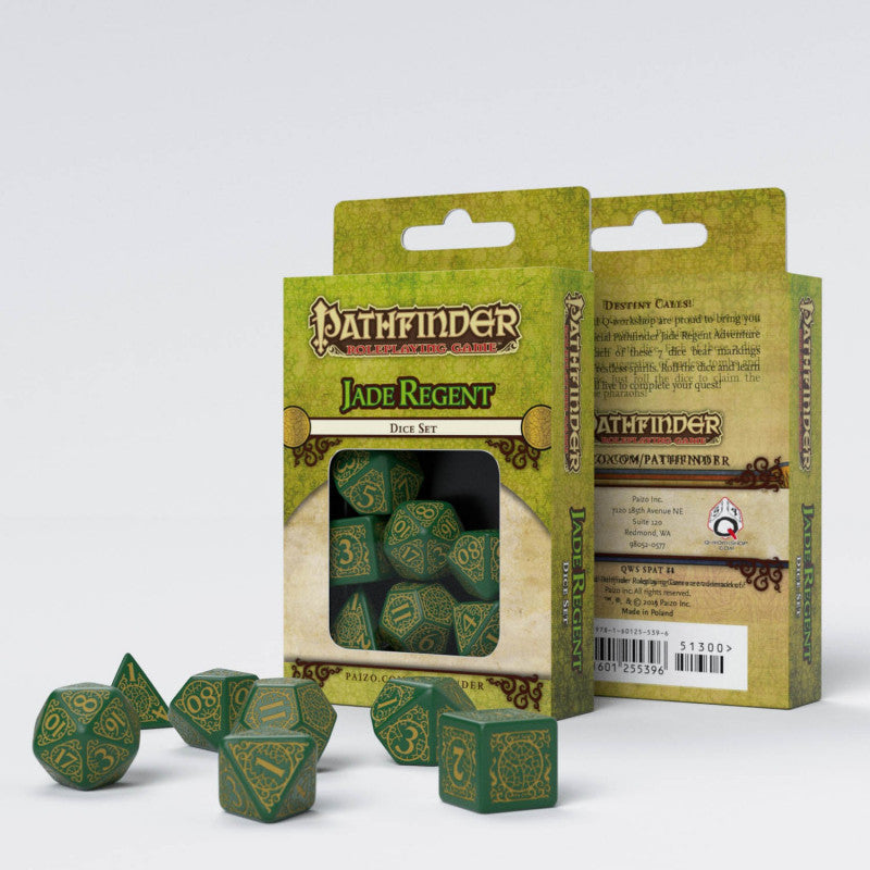 Pathfinder Jade Regent Dice Set (7) კამათელი