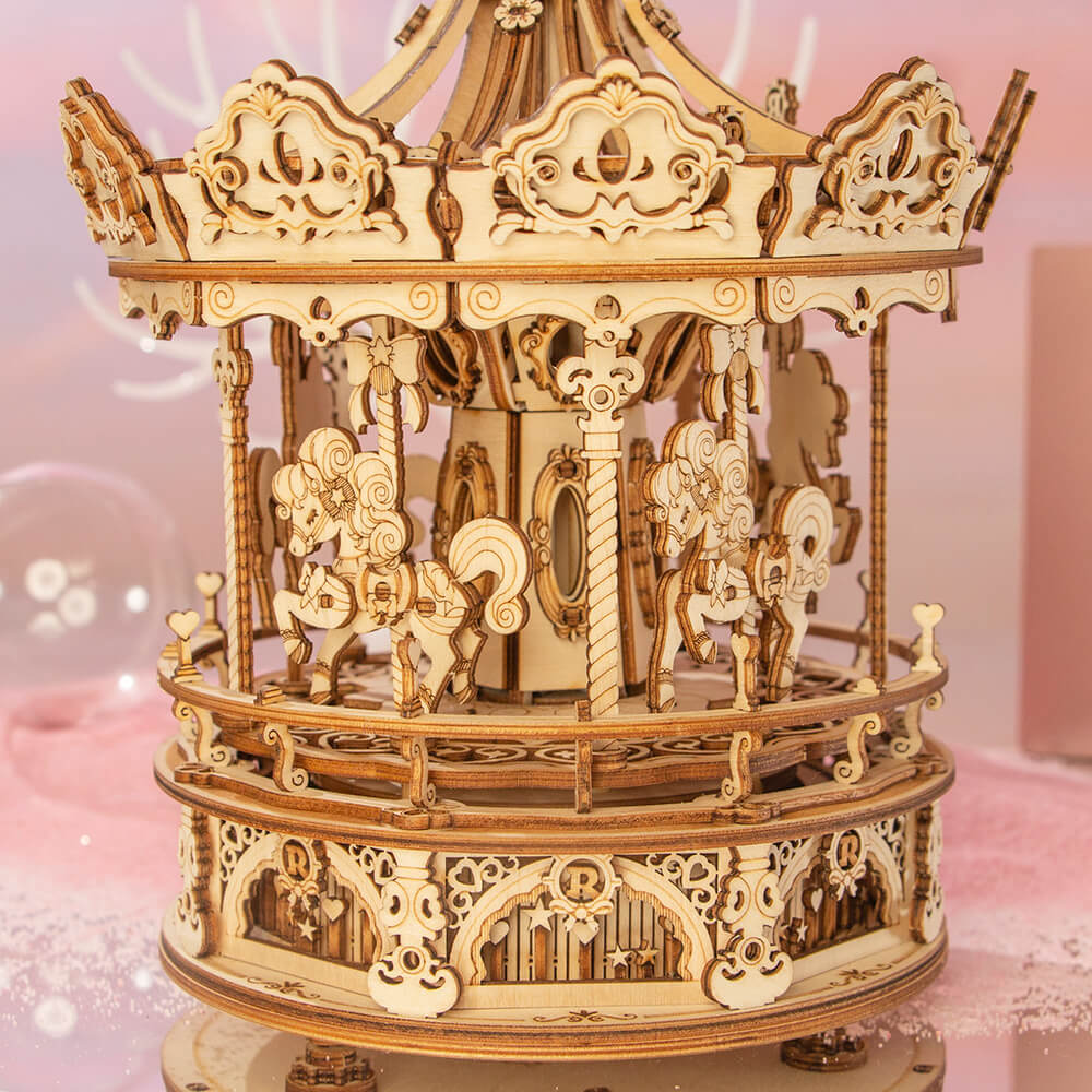 Romantic Carousel ხის ასაწყობი მოდელი
