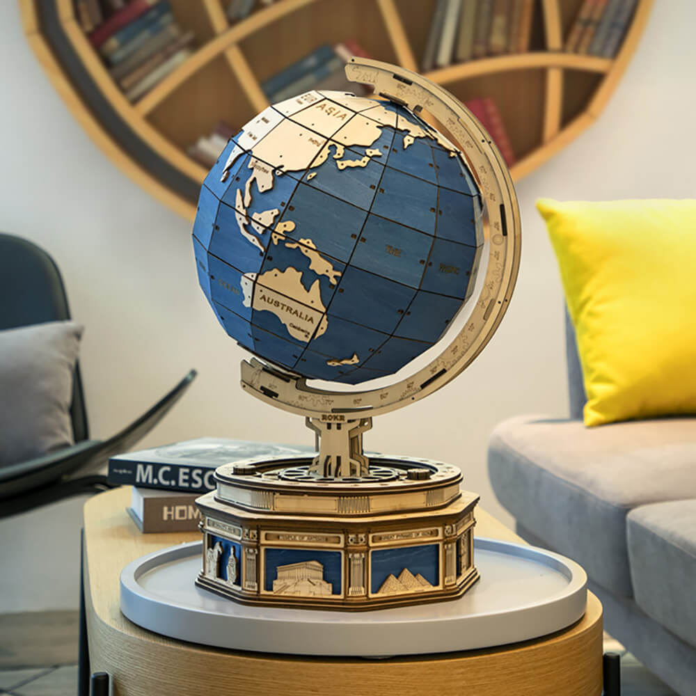 ROKR The Globe Model 3D Wooden Puzzle ST002